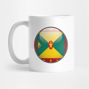 Grenada National Flag Glossy Button Mug